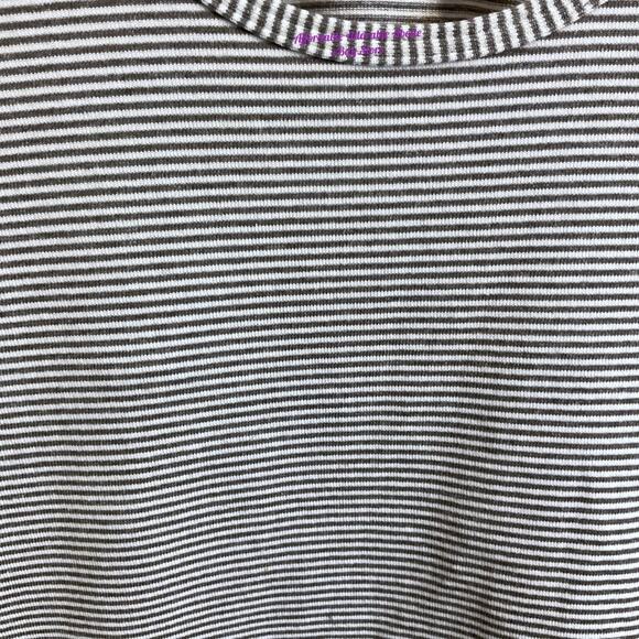 Lululemon Cool Racerback Tank Top Gray Stripe Size 6 Womens - Picture 2 of 8